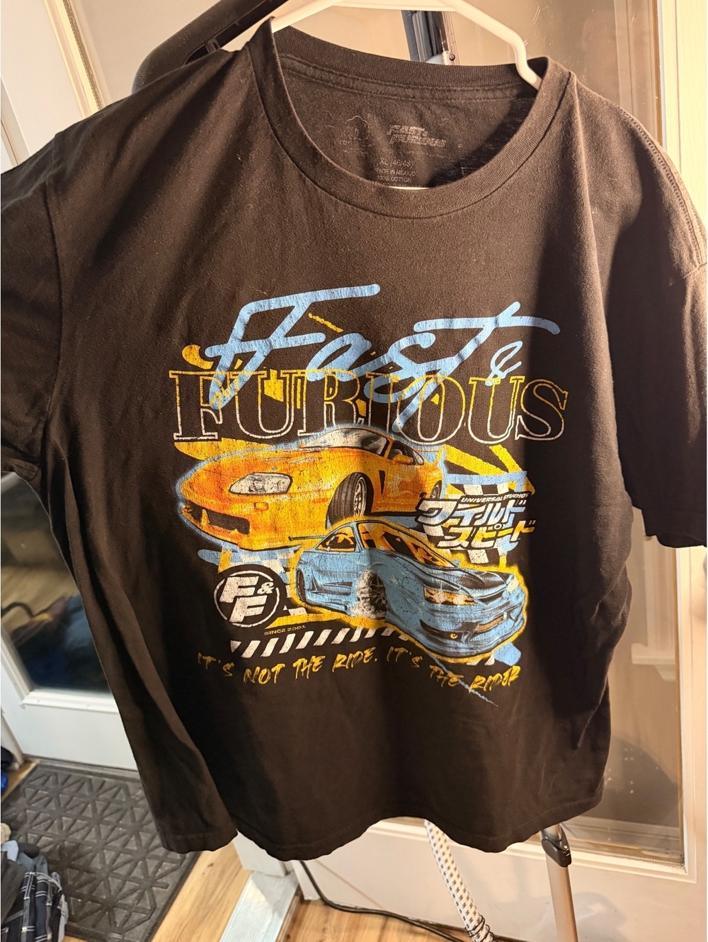 Fast and Furious black sleeveless graphic T shirt